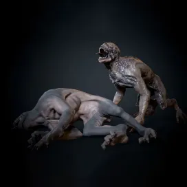 Dog alien monster